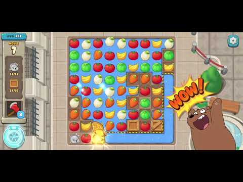 We Bare Bears Match3 Repairs Level 367 - No Boosters