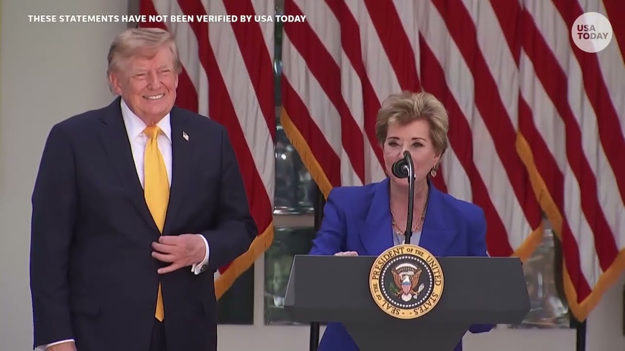 In appearance with Trump, McMahon blasts 'radical DEI programs' and addresses education policy