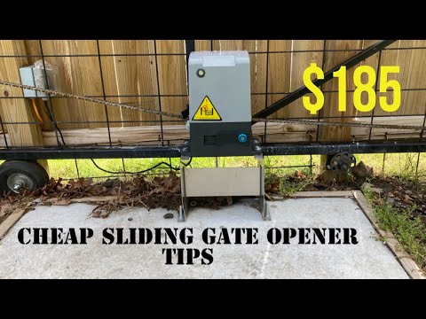 CHEAP Sliding GATE opener Installation and set up Tips