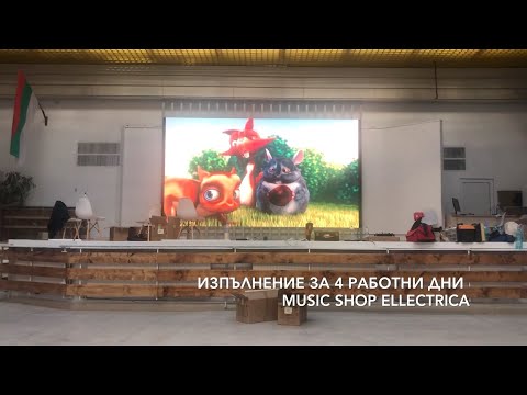 LED Display P4 indoor HD Ready installed by Music Shop Ellectrica