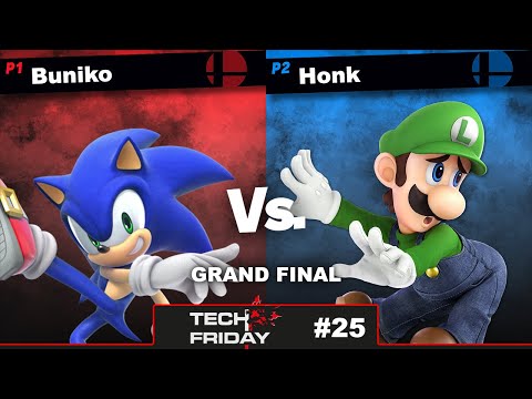 Tech Friday #25 Grand Final - Buniko (Sonic) Vs. Honk [L] (Luigi, Palutena) Smash Ultimate - SSBU