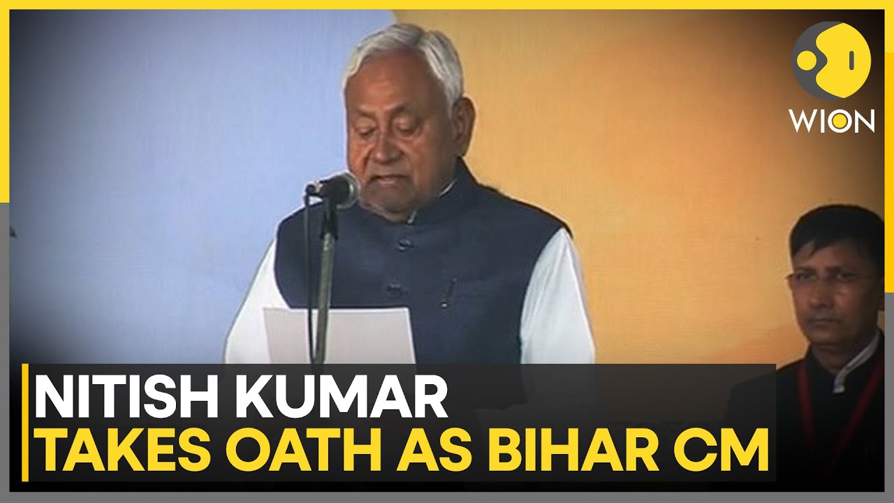 Nitish Kumar Takes Oath as Bihar Chief Minister for Record 10th Time | WION