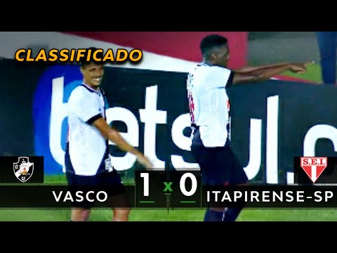 VASCO CLASSIFICADO | Vasco 1 x 0 Itapirense-SP - Melhores Momentos (HD) - Copa São Paulo 2020