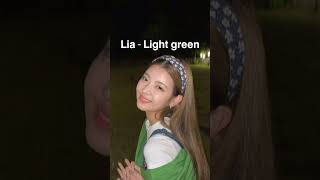 ITZY official Representative Colors #itzy #itzyedits #yeji #liaitzy #ryujin #chaeryeong #yuna #kpop