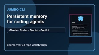Jumbo CLI: Persistent Memory for Coding Agents