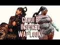 Cardi B Meg The Stallion WAP Inspired Fashion Plus Size Model AK Brown