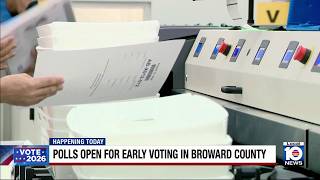 Polls open for early voting in Broward County