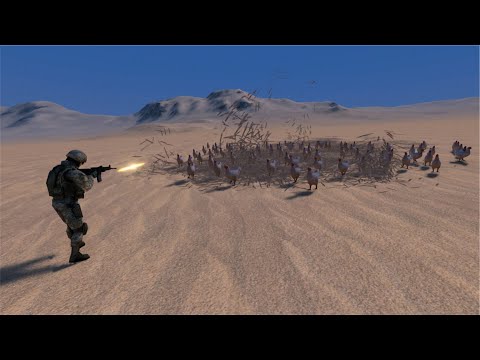 1 MODERN SOLDIER VS 1,2,3... CHICKEN - UEBS MODS - Ultimate Epic Battle Simulator