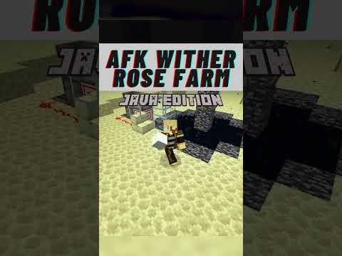 IceCoffey - Minecraft AFK Wither Rose Farm Tutorial [Java 1.19.4] #shorts