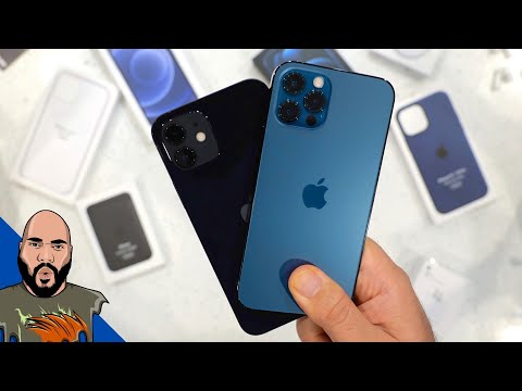 iPhone 12 Pro vs iPhone 12 Unboxing + MagSafe Accessories!