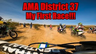 My First Race - AMA District 37 Desert Invaders -Bringing Up Midpack Like A Boss