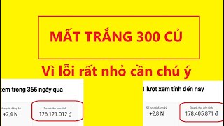 Mất trắng 300 củ chỉ vì 1 lỗi nhỏ- mọi người chú ý để sau bị không mất xèng oan nhé