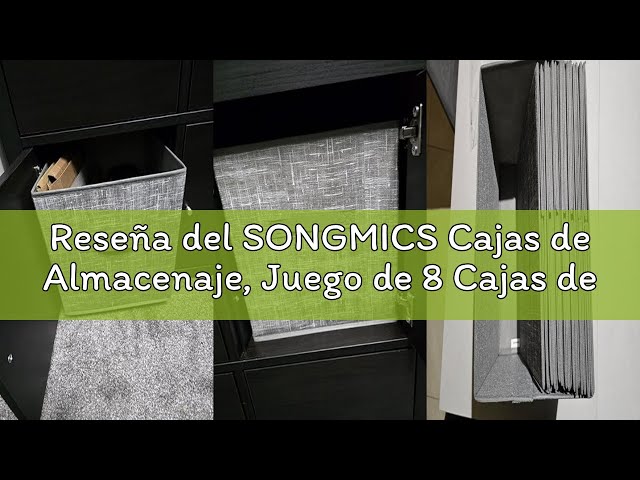 Vídeo relacionado con SONGMICS Caja organizadora Tela, Caja almacenaje Infantil, Juego de 3, Organizadora Juguete, Plegables con Asas, para habitación de niños, 30 x 30 x 30 cm, Tema del mar, Azul, Verde y Rosa RFB701Y03