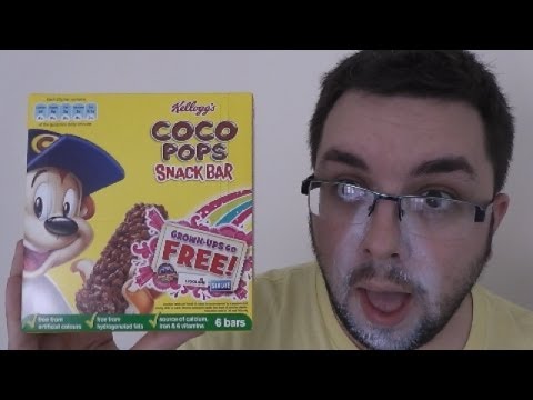 Chocolate kelloggs coco pops snack bar pack of 6 bars 120g, ...