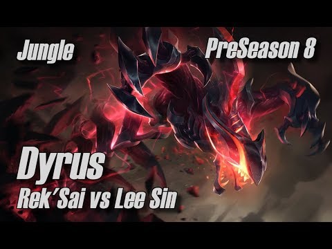 Dyrus - Rek'Sai vs Lee Sin Jungle - PreSeason 8