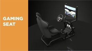 Racing Simulator Cockpit Driving Gaming Seat - LRS02 Series