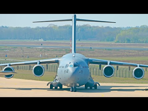 [4K] 30 Mins of Pure Aviation at Eindhoven Airport | Civil and Military [C17/C130/A400]