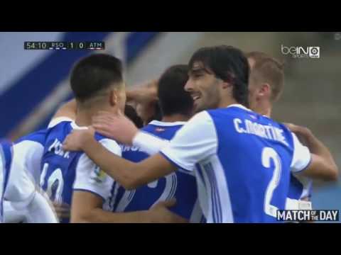 Carlos Vela Penalty Goal   Real Sociedad vs Atletico Madrid 1 0   La Liga 05 11 2016 HD