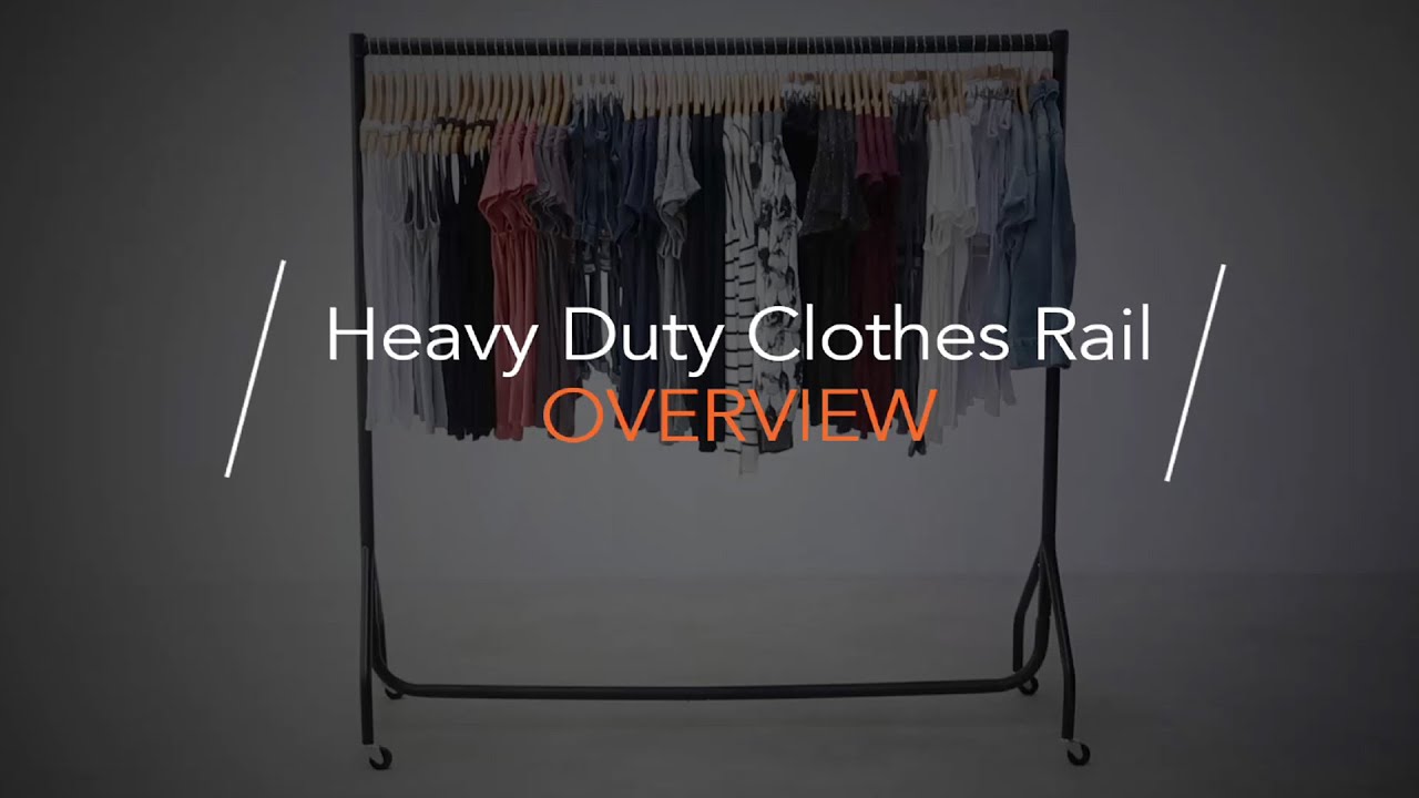 Watch video Heavy Duty Clothes Rail - Overview Now Heavy Duty Clothes Rail - Overview
