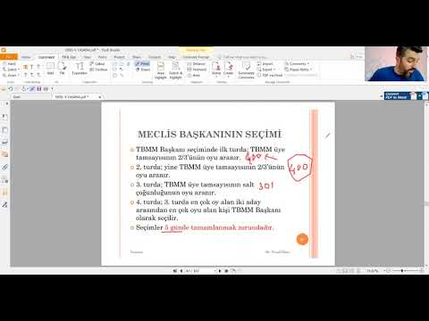 19 - Anayasa Hukuku  Yasama  TBMM'nin İç Yapısı