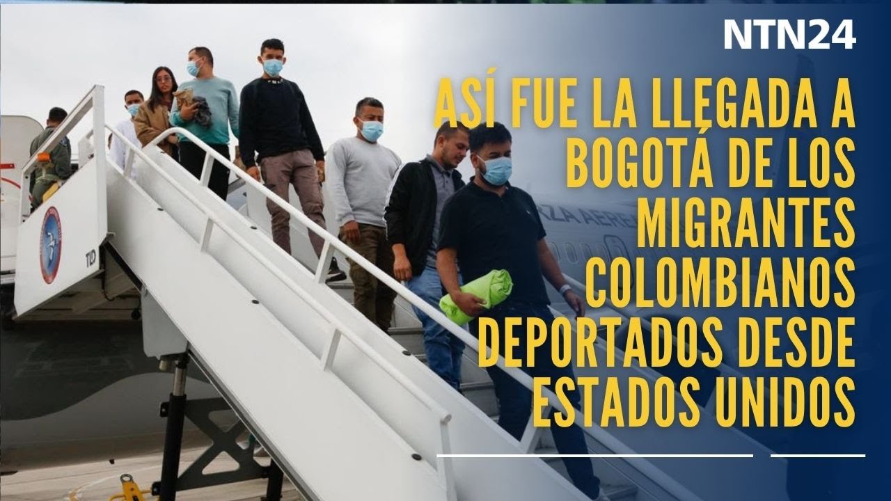Así fue la llegada a Bogotá de los migrantes colombianos deportados desde Estados Unidos