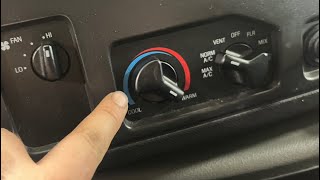Ford E250/ E350 No Heat, Blend Door Location