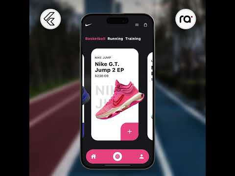 FlutterFit Motion: Nike Running Shoes UI Kit