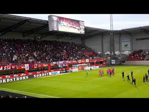 Helsingborgs IF firar 1-0 seger mot IK Sirius på Olympia 15. Juli 2019