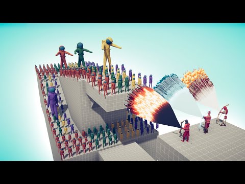 100x AMONG US + GIANTS vs TRIO GODS - TABS | Totally Accurate Battle Simulator