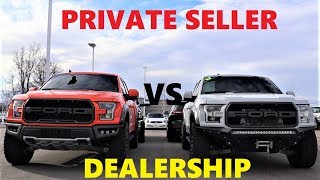 Should You Buy A Car From A Dealership Or A Private Seller???