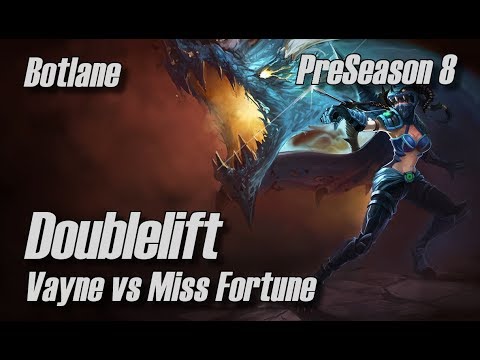 Doublelift - Vayne vs Miss Fortune Botlane - PreSeason 8