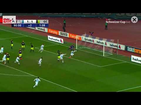Tor von Cederic Brunner zum Cupfinal einzug!!! FCZ2:1GCZ