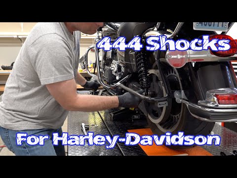 How to Install 444 Progressive Touring Shocks on a Harley Davidson & Adjust Sag