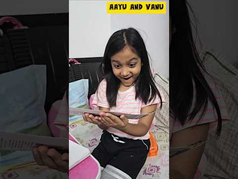 Mini Vlog 560 - Vanu Ki RAINBOW PENCIL 🌈 🤩 #aayuandvanu #shorts #ytshorts #youtubeshorts #minivlog