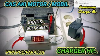 Download lagu Termudah.!! CAS AKI PAKAI CHARGER HP mp3