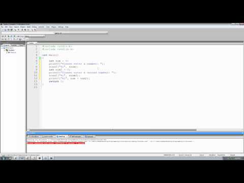 C Programming Tutorial 5 Getting User Input