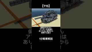【1分戦車解説】T15 マイクラ軍事部