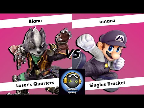 Teching @ TurnStyle 4 - Loser's Quarters - Blane (Wolf) vs umanz (Mario)