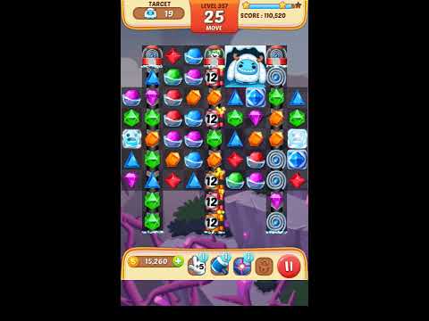Jewel Match King Level 357 - Walkthrough ( No Booster )