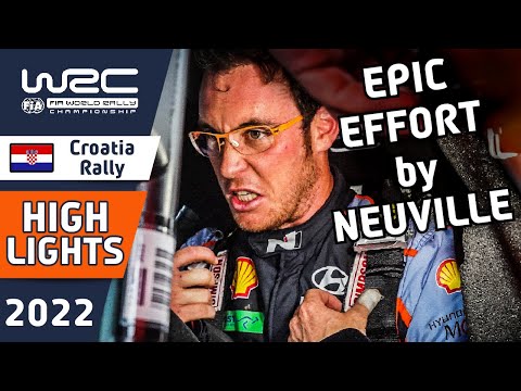 WRC Rally Highlights : WRC Croatia Rally 2022 - Day 1 Afternoon