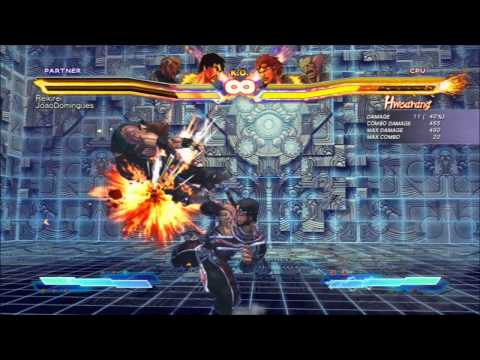 Street Fighter X Tekken 2013 - "Cross Assault Series" -  Raven/Law (616 Damage)