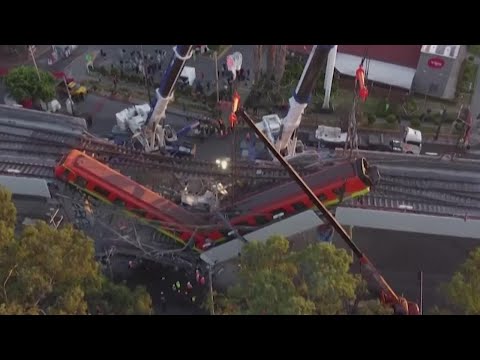 Mexico City METRO rail overpass collapse kills 23 people, including children