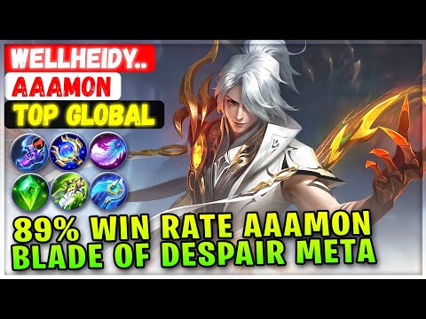 89% Win Rate Aamon, Blade of Despair Meta [ Top Global Aamon ] wellheidy - Mobile Legends Build