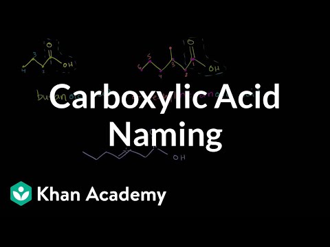 Carboxylic Acid Naming 