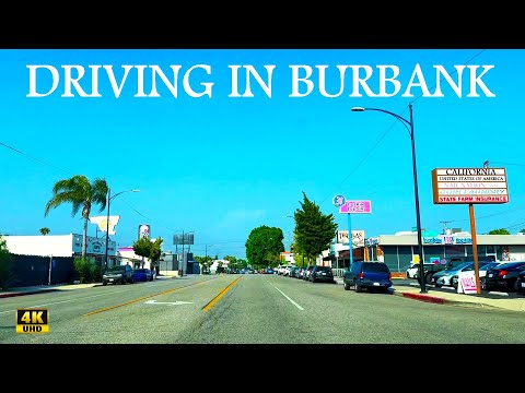 Driving in Burbank, California (USA) | 4K UHD | Drive through Burbank & Visit Walmart Supercenter |