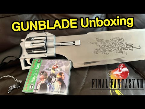 I Found a Rare Final Fantasy 8 GUNBLADE Replica! Unboxing Review