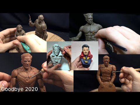 Goodbye 2020: Sculpting The Mandalorian, Wolverine, Dr. Strange, Ironaman And More...