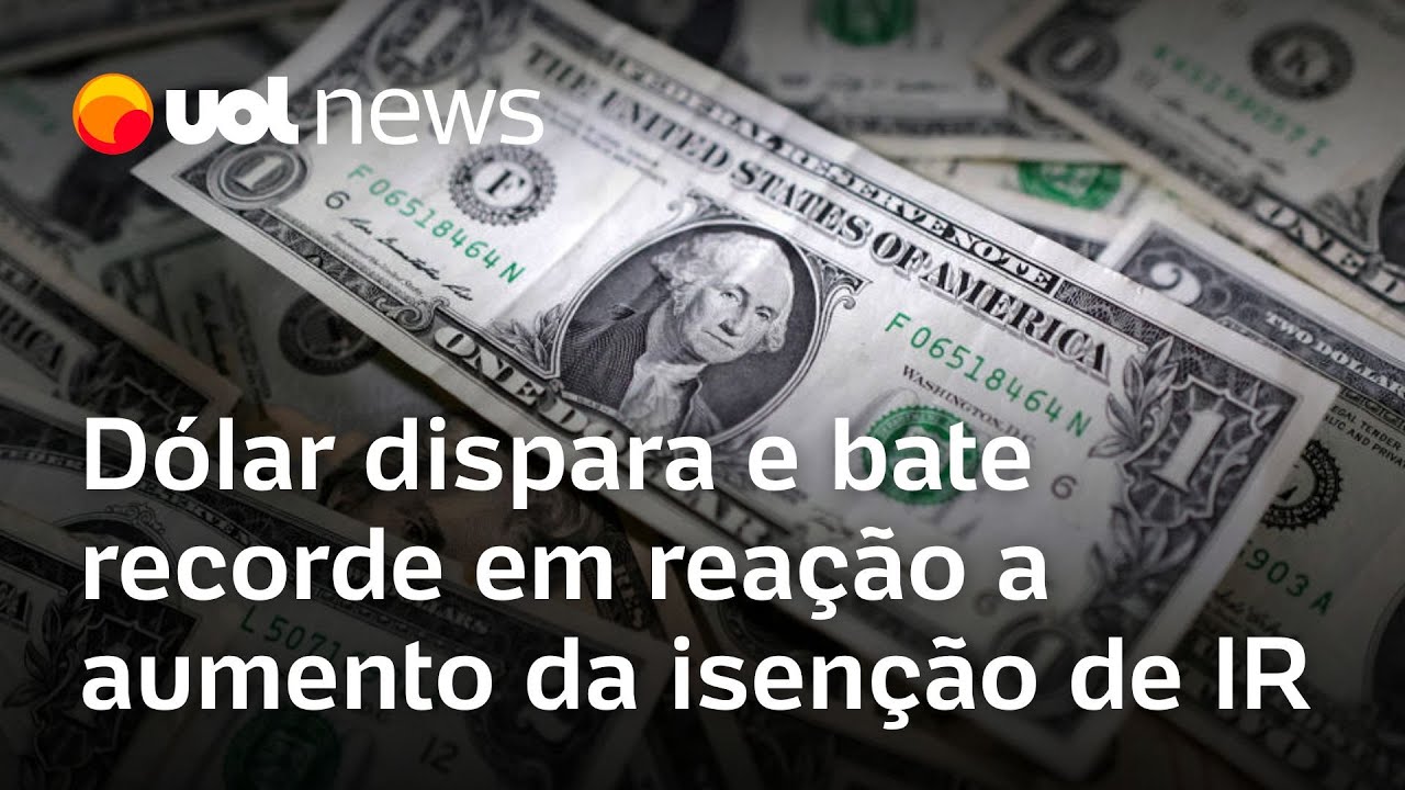 Dólar dispara, fecha em R$ 5,91 e bate recorde em reação a aumento da isenção de IR