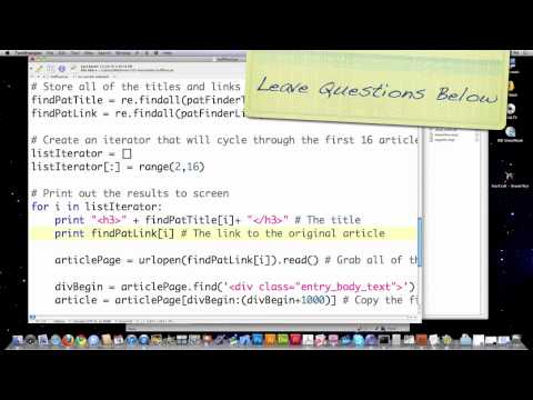 Python 2 7 Tutorial Pt 17
