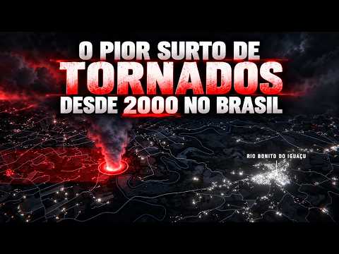 O PIOR SURTO DE TORNADO DESDE 2000 no Brasil!! 07/11/2025